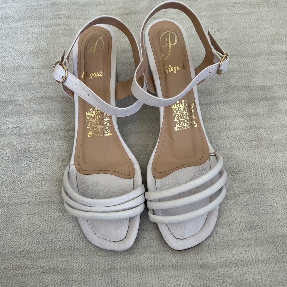 White heels bought in Cartagena